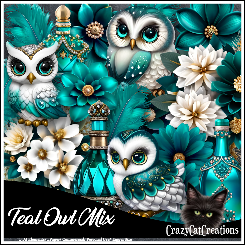 (image for) CCC_Teal Owl Mix CU